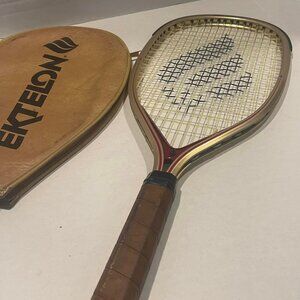 Vintage Ektelon Magnum Pro II Racquetball Racquet Tan with Cover 3.5X18.5